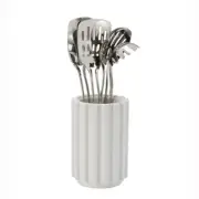 Furi Pro Radial Stone Utensil Holder Snow Terrazzo | 41527