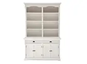 Noveauware Marseille Buffet And Open Hutch Cabinet in White
