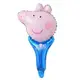 普通款手拿棒氣球－粉紅豬喬治