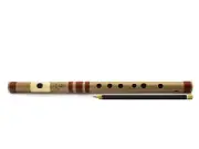 Radhe Flutes PVC Fiber G Natural Bansuri Middle Octave Right Handed AU