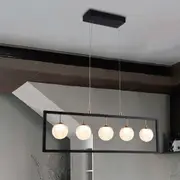 Franco 5Lt LED Bar Pendant Light in Black and Gold