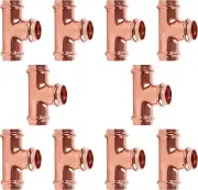 ProPress Fitting Copper Press Tee 3/4 Inch Fitting Three Way Tee - (Lot of 10)