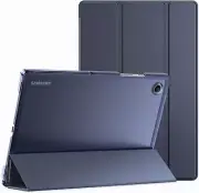 For Samsung Galaxy Tab A8 Case Cover with Translucent Back Flip Folio Armor