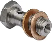 PrecisionGeek - Banjo Bolt M10 x 1.00mm L=18mm Stainless Steel - 10mm brake caliper, master cylinder