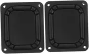 DONFAMDS 2pcs Bass Auxiliary Speakers Subwoofer Passive Radiator Diaphragm Diaphragm for Speaker Loudspeaker Passive Radiator Loudspeaker Vibration Plate Black Iron
