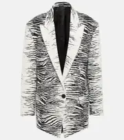 [The Attico] The Attico Glen jacquard blazer AU 14 white