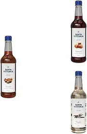 Santa Vittoria Hazelnut, Caramel and Vanilla Syrup, 750 ml each