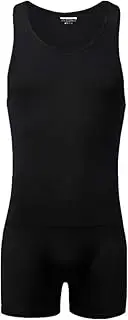 [Juflam] Men's Wrestling Singlet Athletic Jersey Body Gym Sportswear Vest