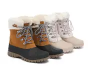 AUSTRALIAN SHEPHERD® Women Lace Up Chunky Snow Boots Natalia - Chestnut / AU Ladies 5 / AU Men 3 / EU 36