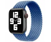 For Apple Watch Series Ultra SE 8 7 6 5 4 3 IWatch Band Nylon Strap 42MM/44MM/45MM - S - Blue 2#