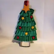 St. Nicholas Square Holiday Christmas Tree Wine Bottle Cover NEW