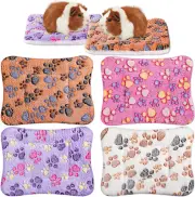 4 Pack Ultra Soft Dog Cat Bed Mat with Cute Prints Reversible Fleece Dog Crate K