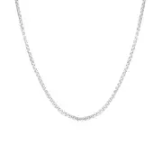 Silver 55cm Smooth Octagonal Box Chain