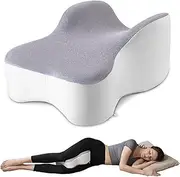 Knee & Leg Pillow for Side Sleepers - Cooling Longer Memory Foam Leg Pillow for Side Sleeping, Support Between Legs, Soothing and Relief for Hip, Sciatica, Back, Knees Spine & Joints Pain