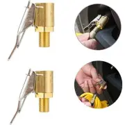 Air Chuck Clip Adapter Brass Locking Tire Inflator Nozzle Adapter Connect