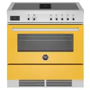 BERTAZZONI 900mm Air-Tec 3 in 1 Induction Cooker - Yellow PROCH94I1EGIT