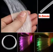 Fibre optic lights - 0.5mm optical cable end glowing PMMA /DIY, Stars, Sensory/