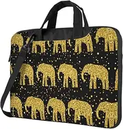 Abstract Elephant Pattern Print Trendy Oxford Cloth Laptop Bag - Versatile Laptop Case,Messenger Bag, Shoulder Bag