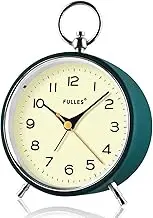 Byttlerom Analog Alarm Clock Non Ticking with Night Light Retro Silent Alarm Clock Battery Operated Mini Clock for Kids Bedroom A