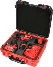 Hard Case for Milwaukee M12 Impact Driver & Drill Set Waterproof Tool Box Combo