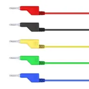 Banana Plug Cables 4mm Banana Plug Non-slip Grip Stackable Connector Design