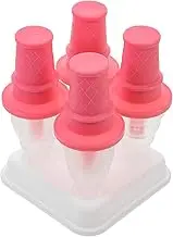 Ice Stick Mold Popsicle Molds Ice Lolly Maker Juice Popsicles Lollipop Paper Cup Cake Popsicle Maker Ice Tray DIY Ice Molds Ice Cream Mould Paleta Ice Cubes 3D Pink