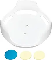 Speaker Wall Mount Compatible with Dot 3Rd Generation, Punchless Bracket Holder with Cable Management, Secure Speaker Shelf Solution (White)