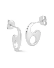 Glaze Jewelry Silver Mariner Link Earrings