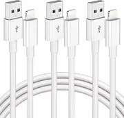 3 Pack Apple MFi Certified Charger Cable 3ft, Lightning to USB Cable 2.4A Fast Charging,iPhone chargning Cables for iPhone 13/12/11/11Pro/11Max/ X/XS/XR/XS Max/8/7/6