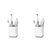 2PK Joseph Joseph EasyStore Paste/Toothbrush Caddy Bathroom Storage Organiser
