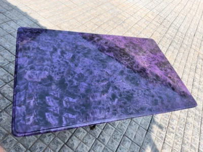 Amethyst Quartz Dining Table Top, Purple Quartz Stone Center Table Top Furniture