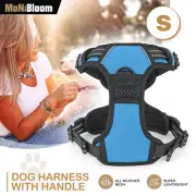 Blue Adjustable Control Reflective Dog Pet Harness w/ Soft Handle for Small Dogs