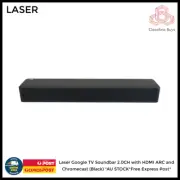 Laser Google TV Soundbar 2.0CH with HDMI ARC and Chromecast (Black) *AU STOCK*Fr