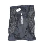 NWT Speedo Deluxe Mesh Swim Gear Equipment Bag Black 25”x19” New