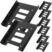 Yardenfun 12 PCS Hard Drive Mounting Bracket to Drive Bay Converter Compatible with Desktop Computer Cases Screw Design for and Durable Heat Dissipating Support