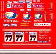 #77 Riccardo Patrese Lancia Group 5 1/64th Waterslide Decals