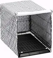 Dog Crate Cover for Wire Crates, Fits Most 30" inch Dog Crates. Easy to Put On, Take Off, and Adjust - Cover only - Medium