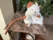 Folkmanis White Mouse Puppet 8" Plush Stuffed Animal Full Hand