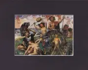 8X10" Matted Print Classic Art Picture: Lovis Corinth, Ariadne of Naxos