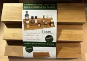 Lipper International Bamboo Expandable Step Shelf, Brown SPICE Rack