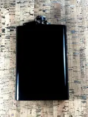8oz Flask Black Stainless Steel Leak Proof Cap Hip Pocket Liquor Alcohol