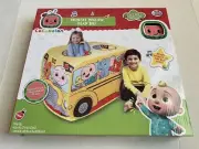 Cocomelon Musical Yellow School Bus Pop Up Tent Imaginary Play For Kids New
