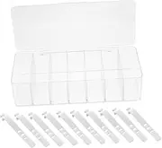 Mipcase 1Set Cord Organizer Box with Cover Durable Data Cable Storage for Transparent Design for Easy Access and Dust Protection for Tidy