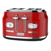 Westinghouse Retro Series 4 Slice Toaster (Red)
