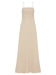 Matteau | Natural Linen Bias Dress | The UNDONE