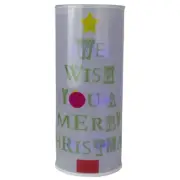 Midwest White Translucent Battery Operated Lighted Hanging Christmas Lantern 14