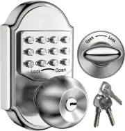 Keyless Entry Door Lock - Door Locks with Keypads, Deadbolt Lock Keypad Door Kno
