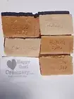 5 BARS CHRISTMAS MORNING PEPPERMINT HARVEST GOAT MILK SOAP HAPPY GOAT CREAMERY