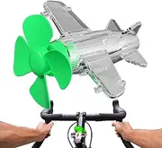 Wind Power LED Lights Airplane Shape - Wind-Powered LED Bright Light Car Decoration - Anti-Collision Warning Auto Lights Waterproof for Handlebars, Rearview Mirrors