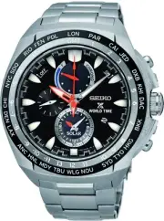 Seiko Prospex Sea World Time Solar Chronograph Men's Watch SSC487P1